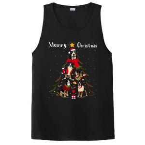 Christmas Tree Greater Swiss Mountain Dog Lover Xmas Gift PosiCharge Competitor Tank