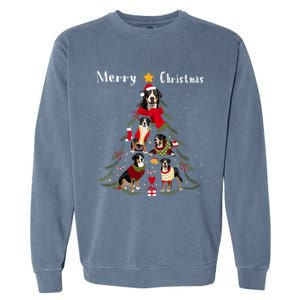 Christmas Tree Greater Swiss Mountain Dog Lover Xmas Gift Garment-Dyed Sweatshirt