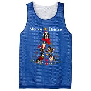 Christmas Tree Greater Swiss Mountain Dog Lover Xmas Gift Mesh Reversible Basketball Jersey Tank