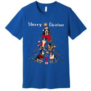 Christmas Tree Greater Swiss Mountain Dog Lover Xmas Gift Premium T-Shirt