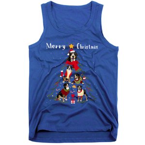 Christmas Tree Greater Swiss Mountain Dog Lover Xmas Gift Tank Top