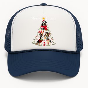 Christmas Tree Greater Swiss Mountain Dog Lover Xmas Gift Trucker Hat