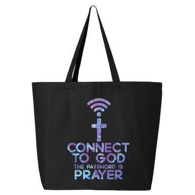 Connect To God Password Prayer Jesus Christian 25L Jumbo Tote