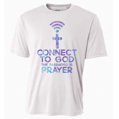 Connect To God Password Prayer Jesus Christian Cooling Performance Crew T-Shirt