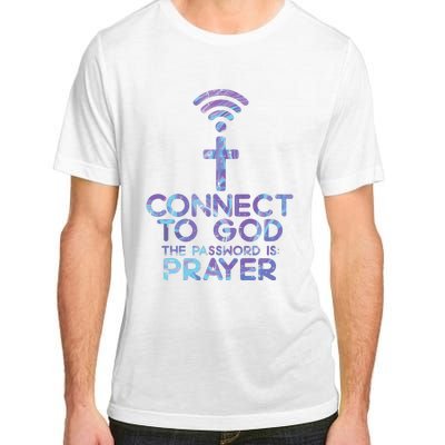 Connect To God Password Prayer Jesus Christian Adult ChromaSoft Performance T-Shirt