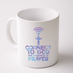 Connect To God Password Prayer Jesus Christian Coffee Mug