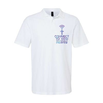 Connect To God Password Prayer Jesus Christian Softstyle Adult Sport Polo