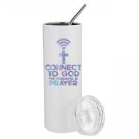 Connect To God Password Prayer Jesus Christian Stainless Steel Tumbler