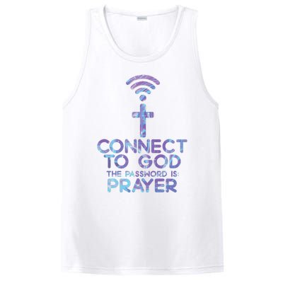 Connect To God Password Prayer Jesus Christian PosiCharge Competitor Tank