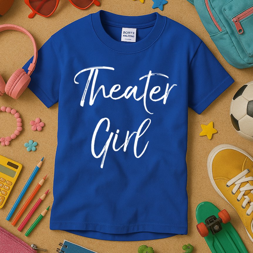 Cute Theatre Gift Broadway Lovers Theater Girl Cool Gift Kids T-Shirt