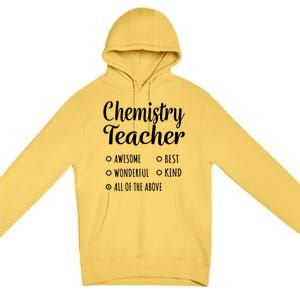 Chemistry Teacher Gift Funny Gift Cool Gift Premium Pullover Hoodie