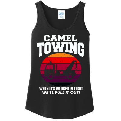 Camel Towing Gift Funny Retro Camel Towing Funny Halloween Gift Ladies Essential Tank