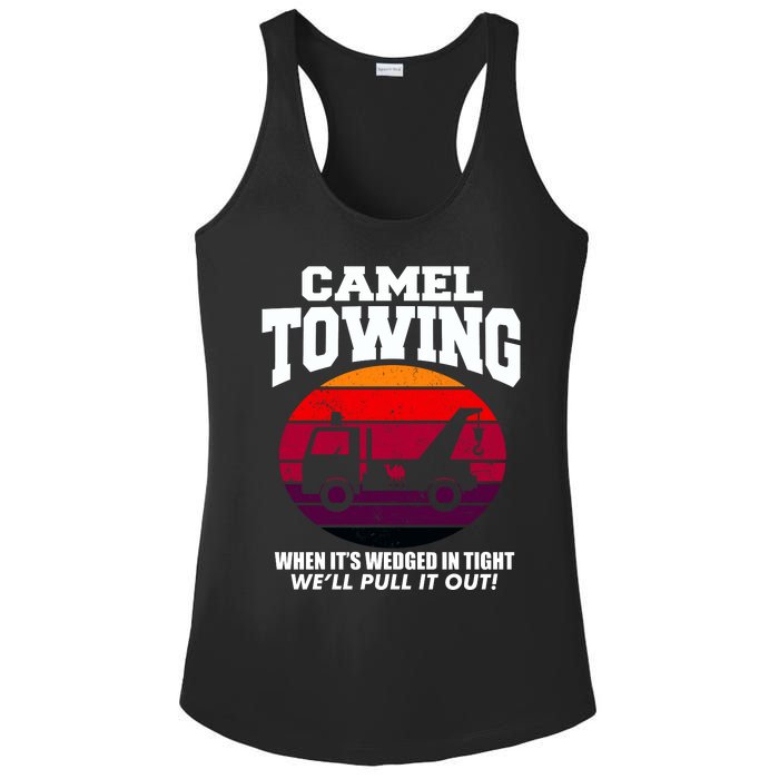 Camel Towing Gift Funny Retro Camel Towing Funny Halloween Gift Ladies PosiCharge Competitor Racerback Tank