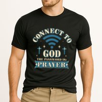 Connect To God The Password Is Prayer Jesus Cooling Performance Crew T-Shirt