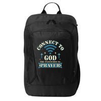 Connect To God The Password Is Prayer Jesus City Backpack