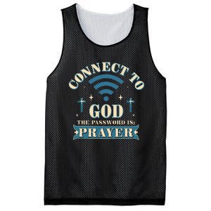 Connect To God The Password Is Prayer Jesus Mesh Reversible Basketball Jersey Tank