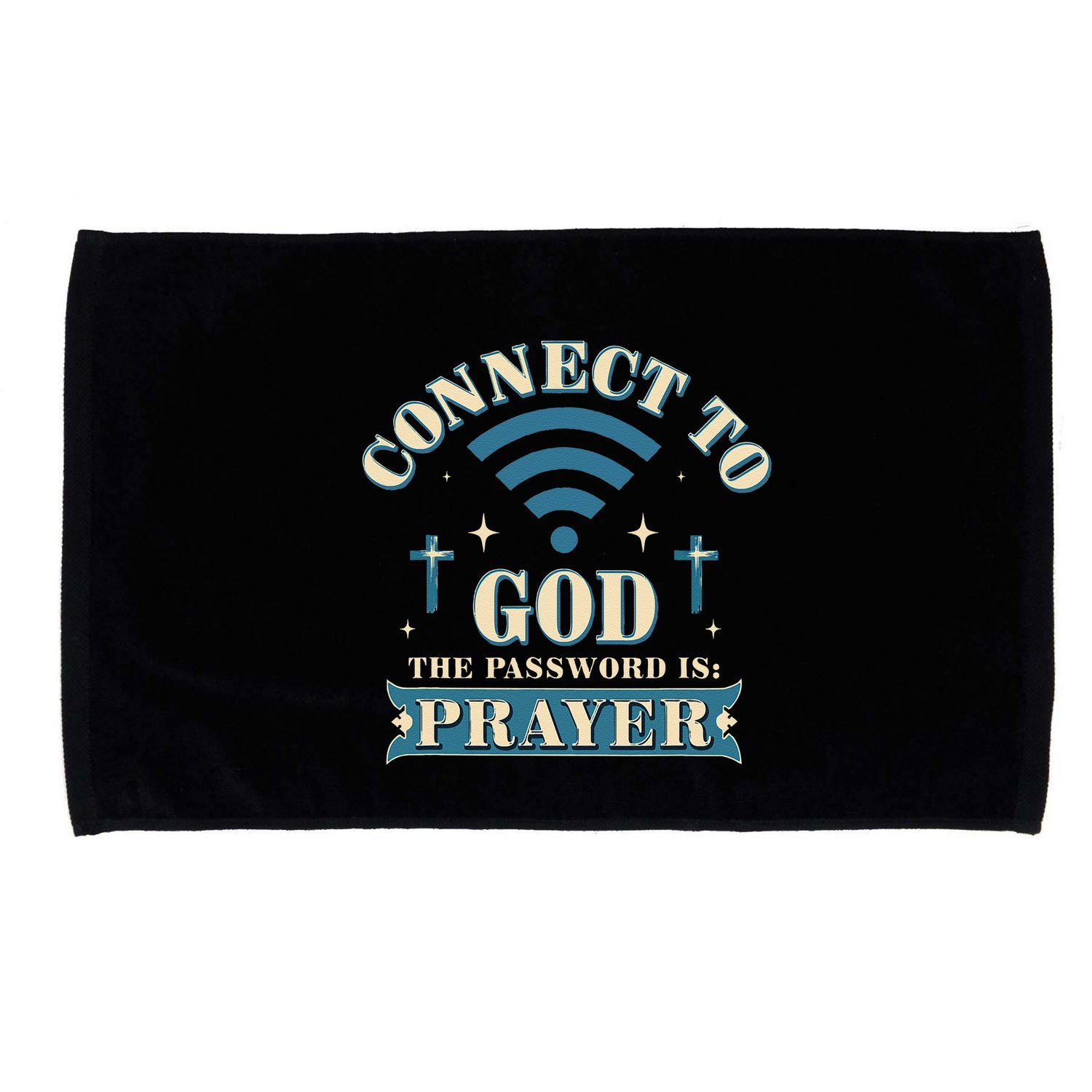 Connect To God The Password Is Prayer Jesus Microfiber Hand Towel