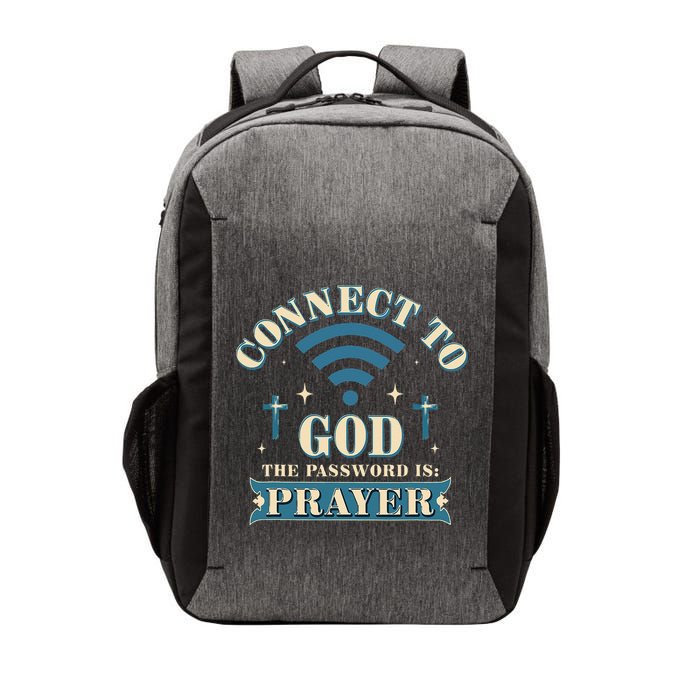Connect To God The Password Is Prayer Jesus Vector Backpack