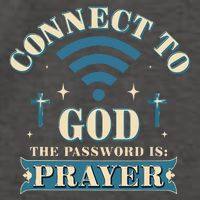 Connect To God The Password Is Prayer Jesus Vector Backpack