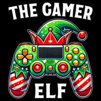 Christmas The Gamer Elf Video Gaming City Backpack