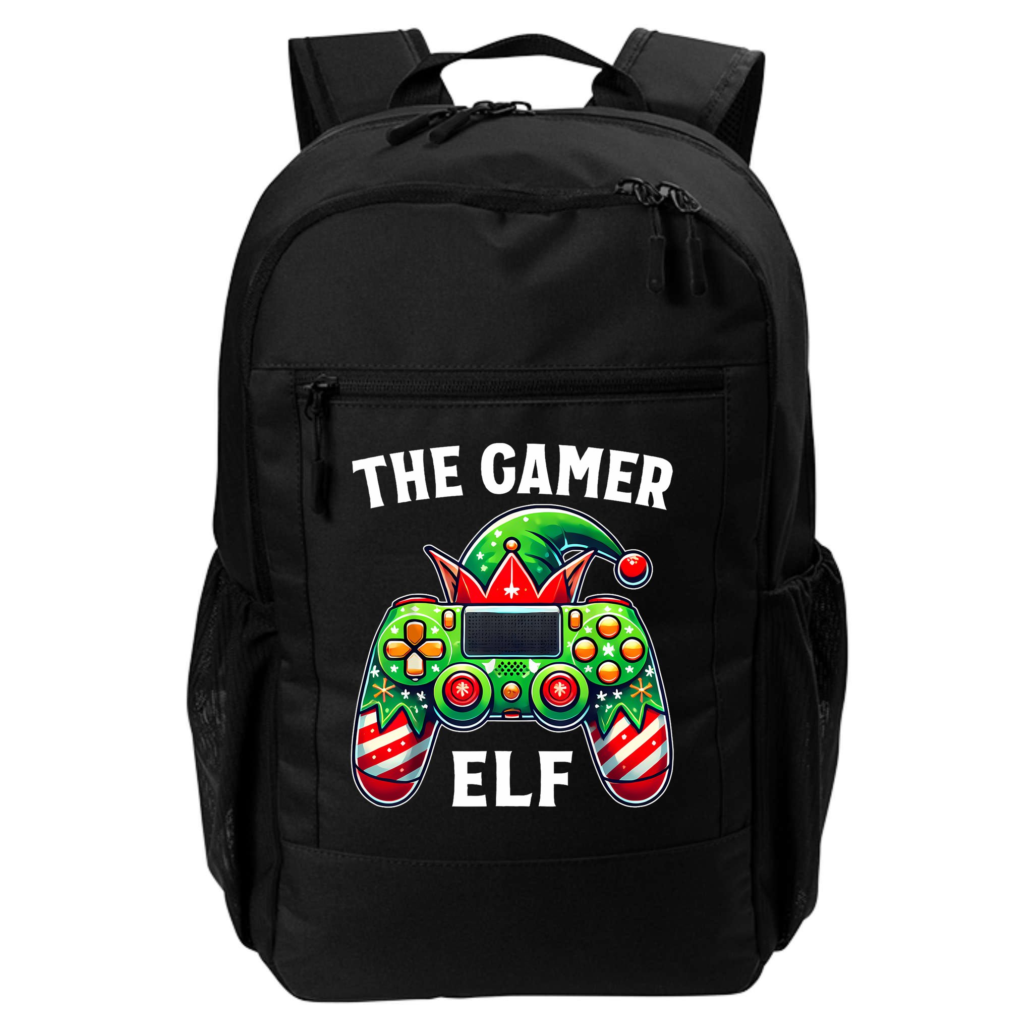 Christmas The Gamer Elf Video Gaming Backpack