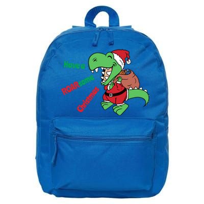 Christmas Trex Gift Have A Roarsome Christmas Gift 16 in Basic Backpack