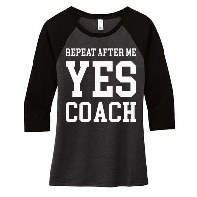 Coach ThankYou Gift YES COACH Women's Tri-Blend 3/4-Sleeve Raglan Shirt