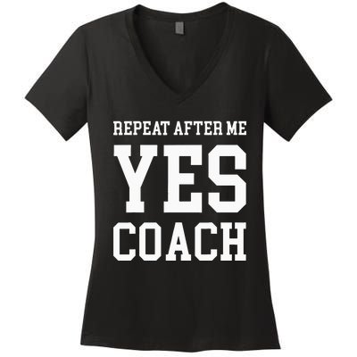 Coach ThankYou Gift YES COACH Women's V-Neck T-Shirt