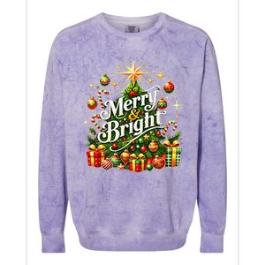 Christmas Tree & Gifts – Holiday Joy Colorblast Crewneck Sweatshirt