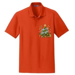 Christmas Tree & Gifts – Holiday Joy Dry Zone Grid Polo