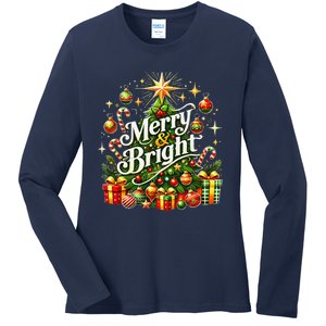 Christmas Tree & Gifts – Holiday Joy Ladies Long Sleeve Shirt