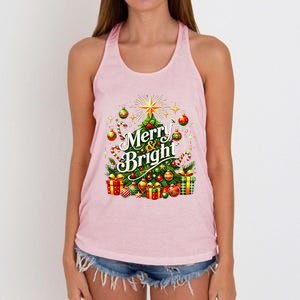 Christmas Tree & Gifts – Holiday Joy Women's Knotted Racerback Tank