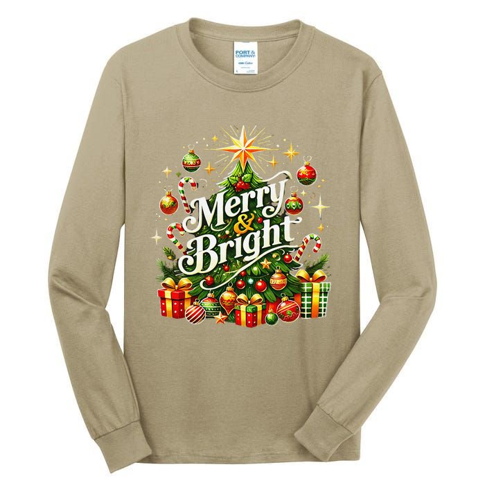 Christmas Tree & Gifts – Holiday Joy Tall Long Sleeve T-Shirt