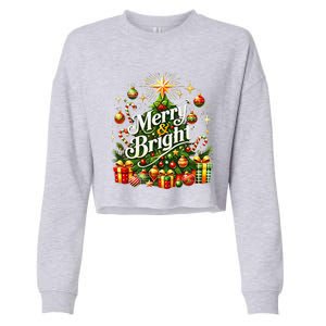 Christmas Tree & Gifts – Holiday Joy Cropped Pullover Crew