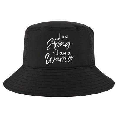 Cancer Treatt Gift Survivor I Am Strong I Am A Warrior Meaningful Gift Cool Comfort Performance Bucket Hat