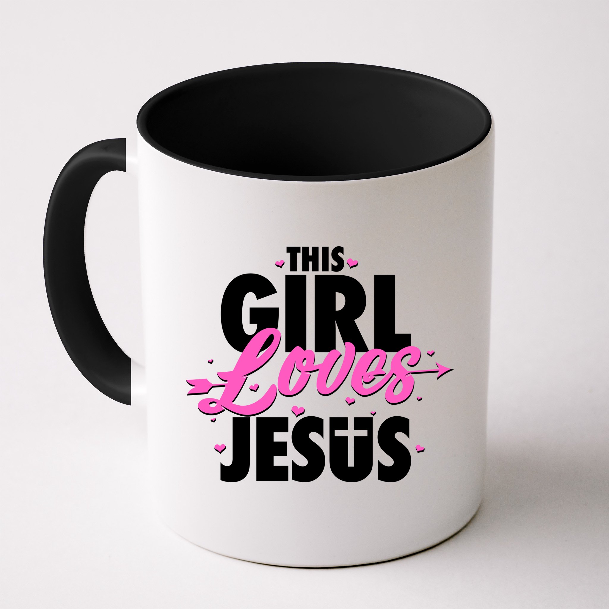 Cute This Girl Loves Jesus Mug
