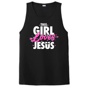 Cute This Girl Loves Jesus PosiCharge Competitor Tank