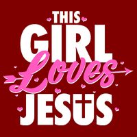 Cute This Girl Loves Jesus Cooling Performance Crew T-Shirt