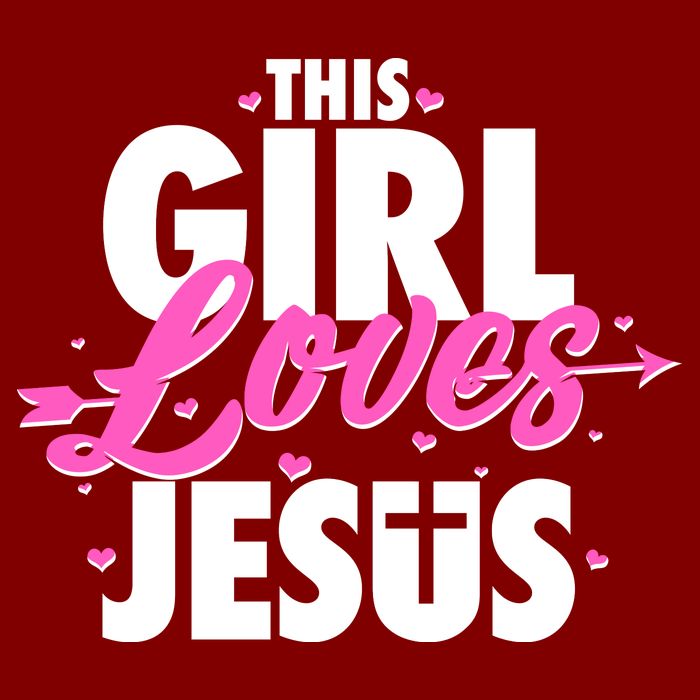 Cute This Girl Loves Jesus Cooling Performance Crew T-Shirt