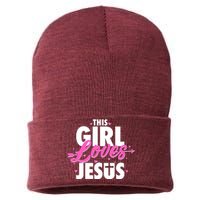 Cute This Girl Loves Jesus Sustainable Knit Beanie