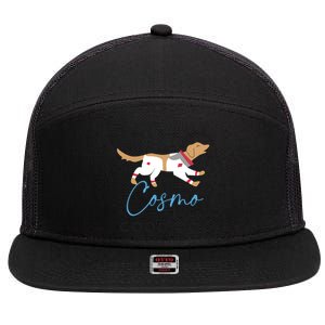 Cosmo The Good Dog Rocket Lylla Floor & Teefs Space Dog 7 Panel Mesh Trucker Snapback Hat