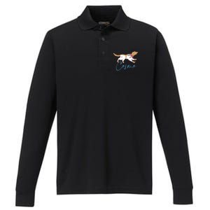 Cosmo The Good Dog Rocket Lylla Floor & Teefs Space Dog Performance Long Sleeve Polo