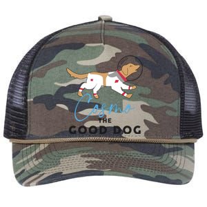 Cosmo The Good Dog Rocket Lylla Floor & Teefs Space Dog Retro Rope Trucker Hat Cap