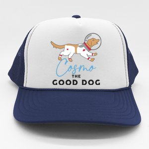 Cosmo The Good Dog Rocket Lylla Floor & Teefs Space Dog Trucker Hat