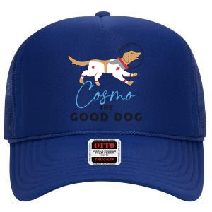 Cosmo The Good Dog Rocket Lylla Floor & Teefs Space Dog High Crown Mesh Back Trucker Hat