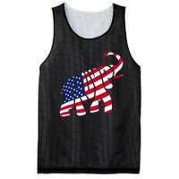 Cute Trump Gift Proud American Flag Elephant Mesh Reversible Basketball Jersey Tank