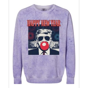 Cute Trump Happy New Year 2025 DaddyS Home Inauguration Colorblast Crewneck Sweatshirt