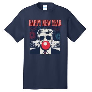 Cute Trump Happy New Year 2025 DaddyS Home Inauguration Tall T-Shirt