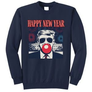 Cute Trump Happy New Year 2025 DaddyS Home Inauguration Tall Sweatshirt