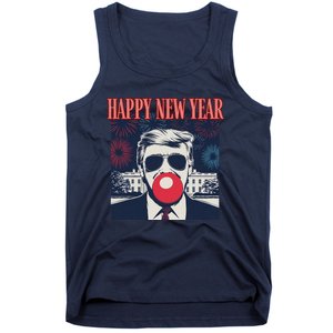 Cute Trump Happy New Year 2025 DaddyS Home Inauguration Tank Top